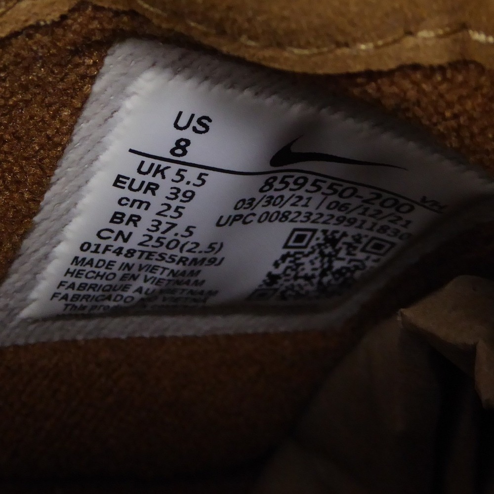 Nike Women Air Max Thea Mid Ale Brown Leather Chelsea Boots 8 - Picture 9 of 10